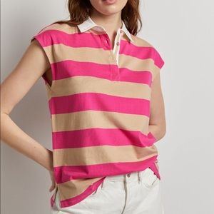 Anthropologie Maeve Porter Polo Top